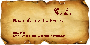 Madarász Ludovika névjegykártya
